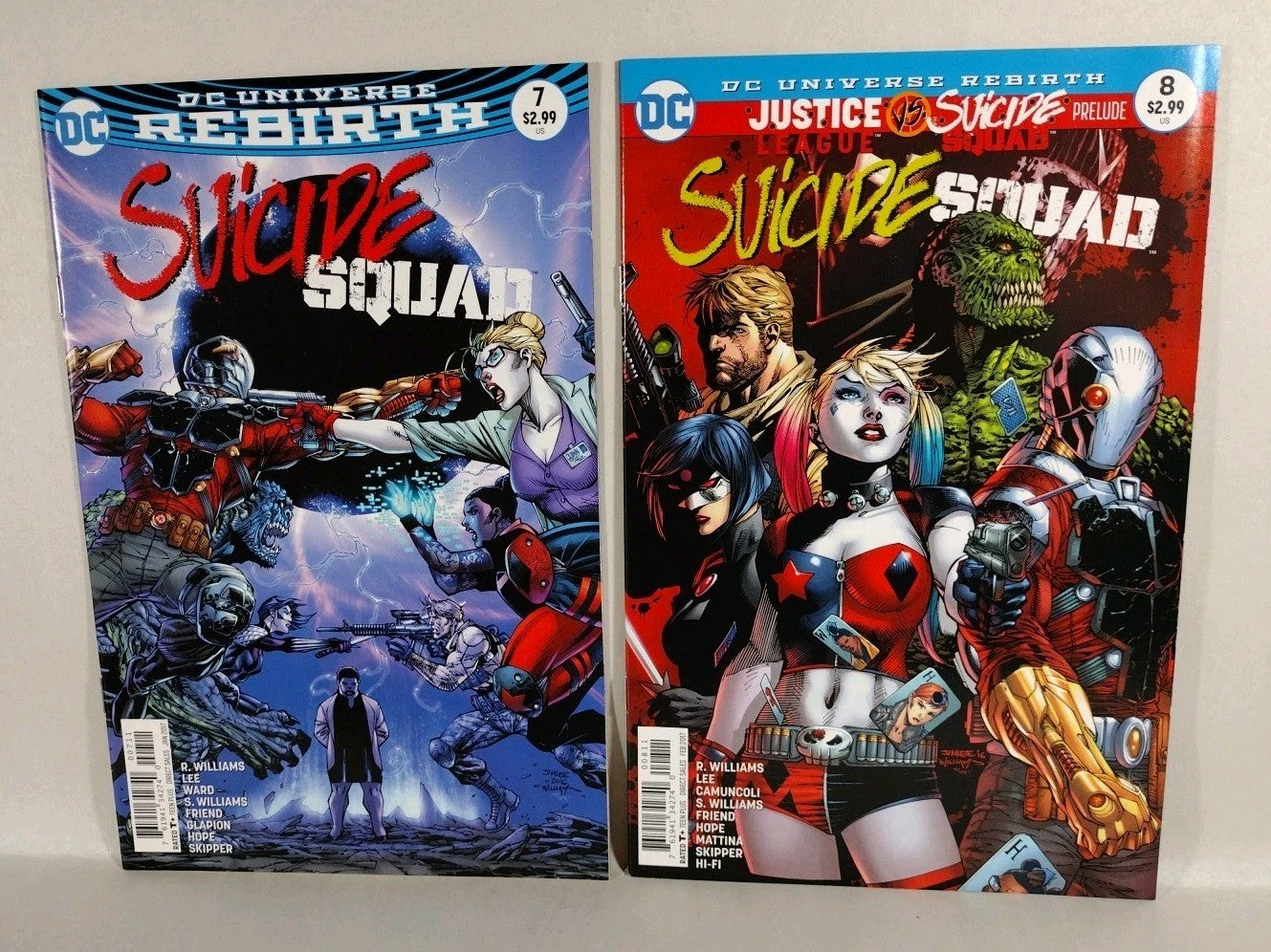 Suicide Squad (2016) DC Comic Set #1 2 3 4 5 6 7 8 + Vs Justice League #1