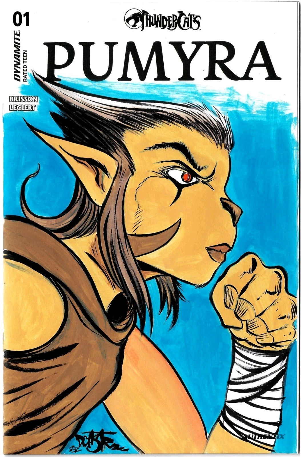 Thundercats Pumyra 1 (2025) Dynamite Sketch Cover Comic W Original DCastr Art