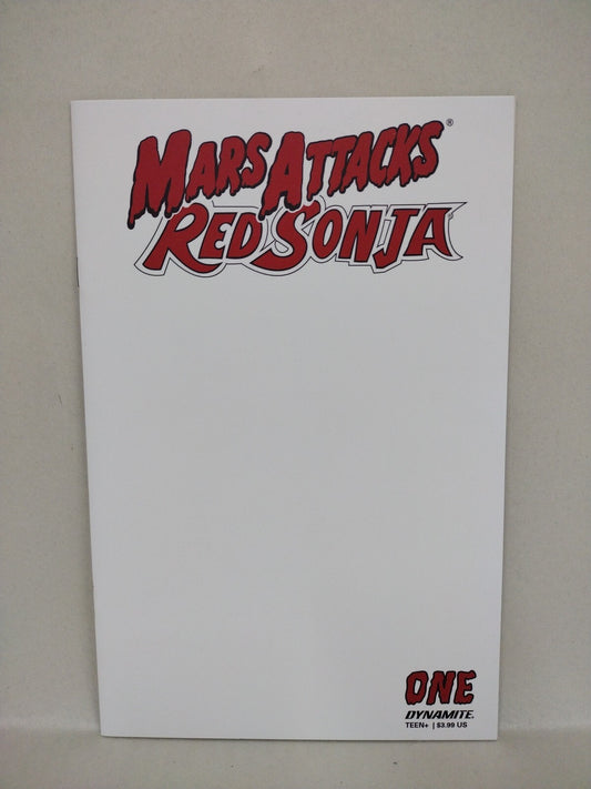 Mars Attacks Red Sonja #1 (2016) Dynamite Blank Sketch Cover Comic NM