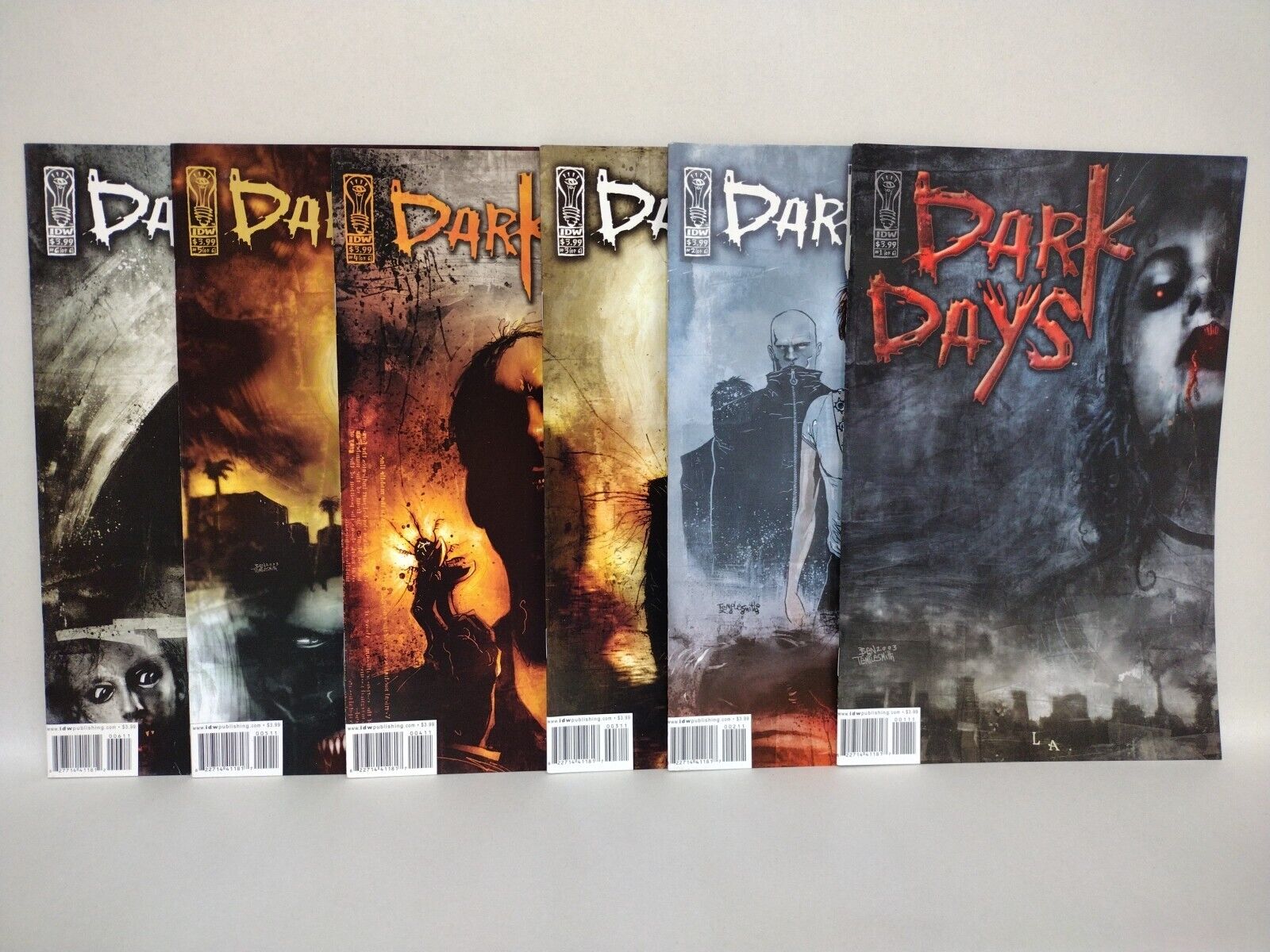 Dark Days (2003) Complete IDW Vampire Comic Set 1 2 3 4 5 6 30 Days Of Night