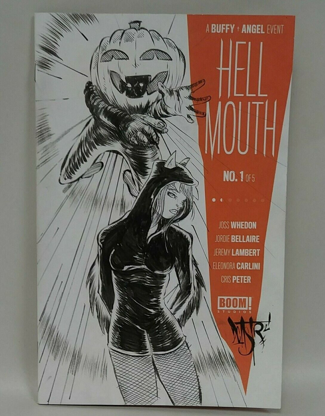 Buffy + Angel Hell Mouth #1 (2019) Blank Cover Comic W Original BTVS DCastr Art 