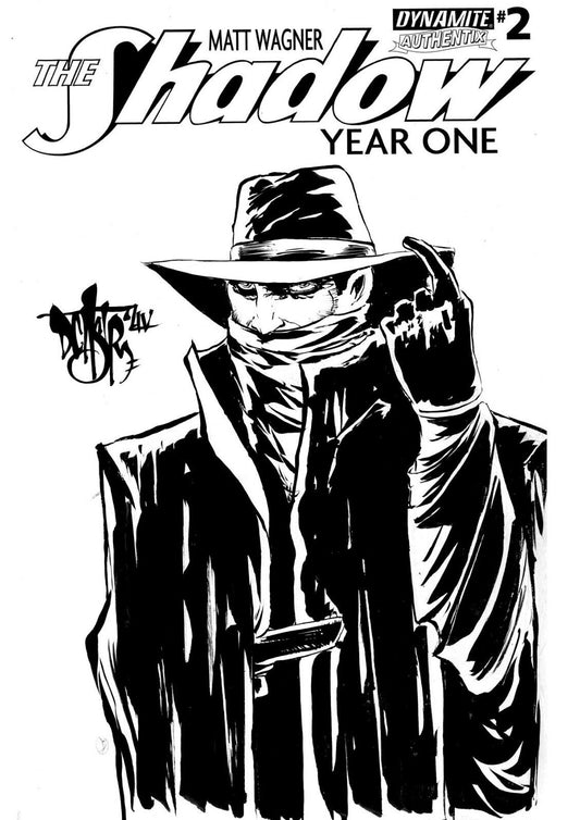 The Shadow Year One #2 Blank Cover Variant W Original The Shadow Art ARG COA