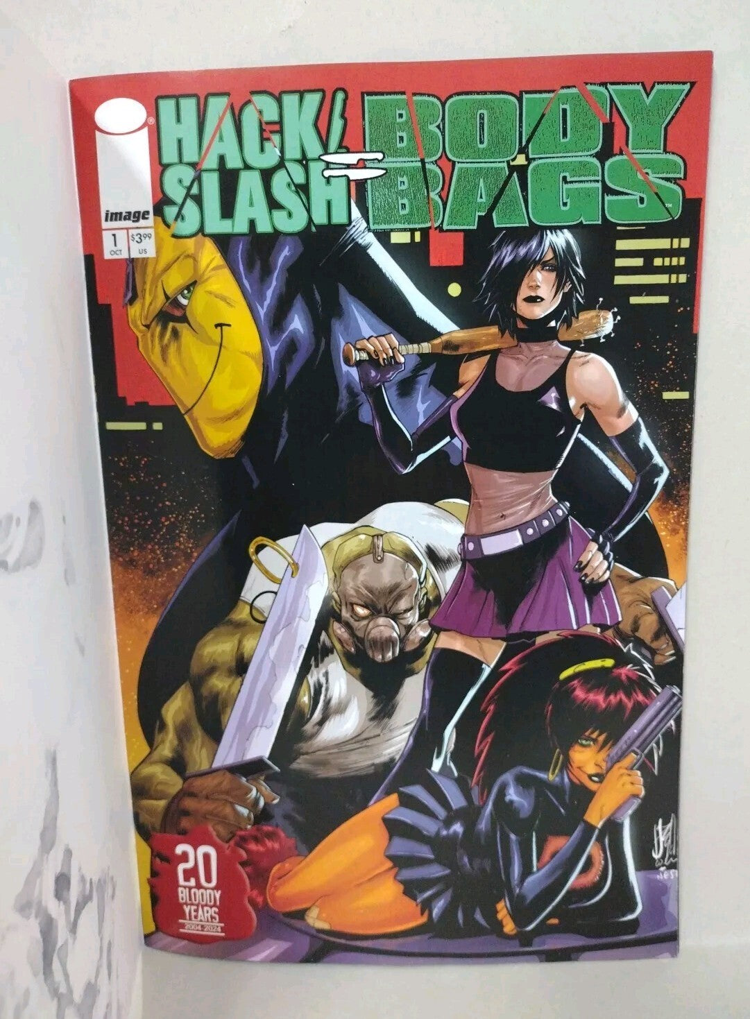 Hack Slash Body Bags #1 (2024) Image Sketch Cover Comic W Original JAG Mack Art