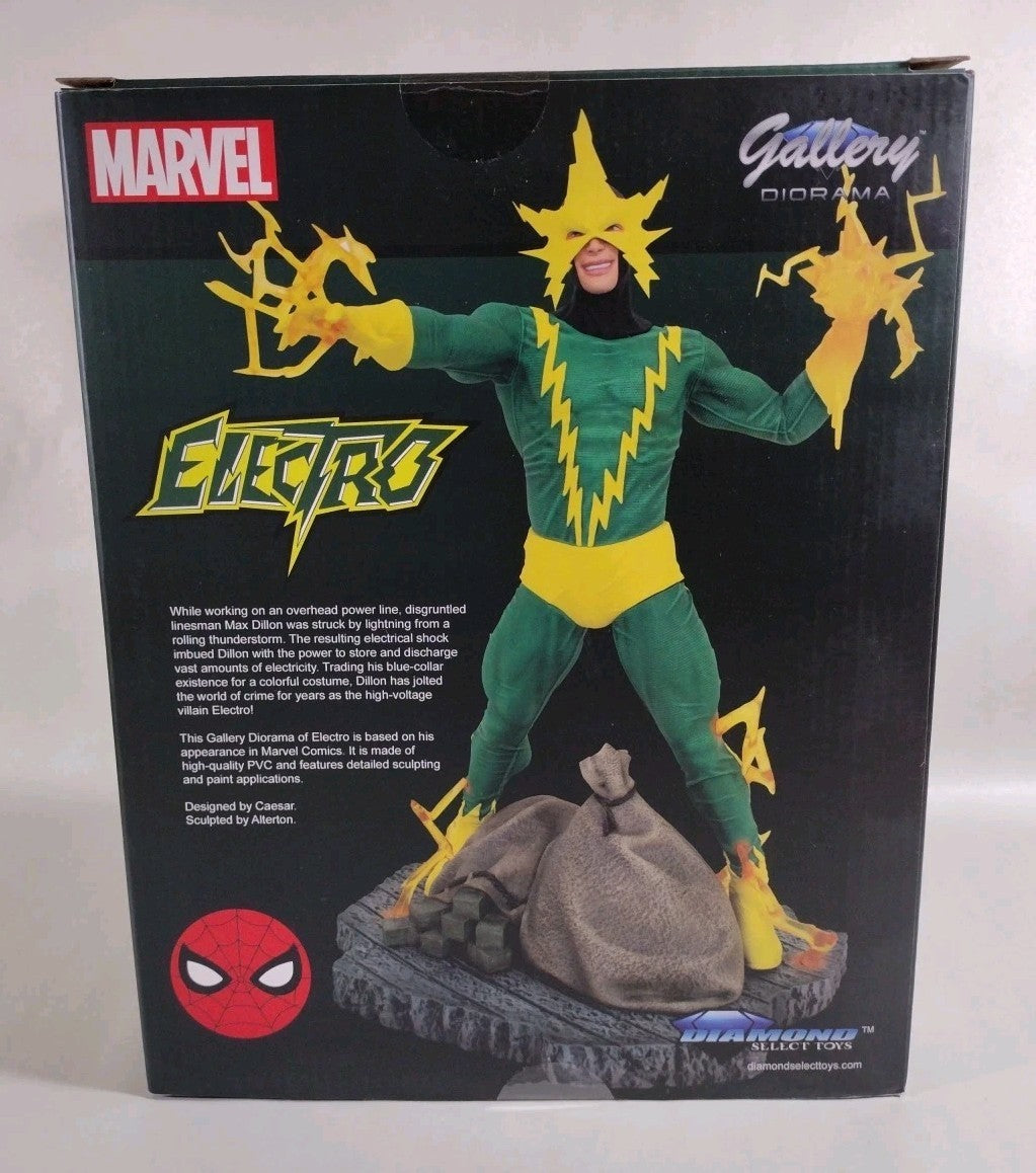 Marvel Gallery Electro 9" PVC Diorama Diamond Select New In Box