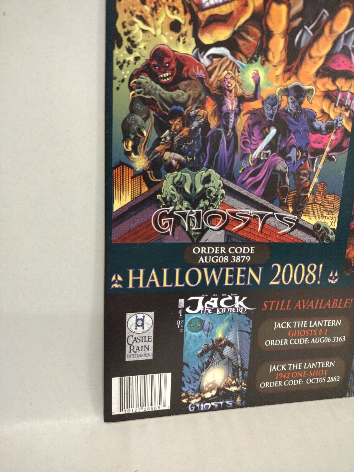 Jack The Lantern: Ghosts #2 (2008) Castle Rain Comic Angelos Sadowski NM