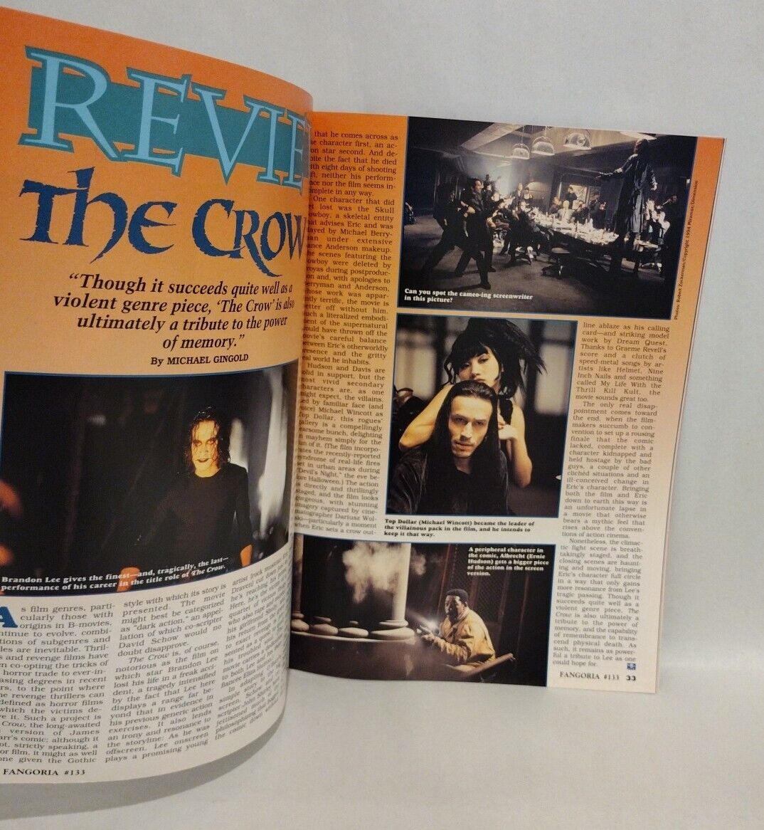 FANGORIA Magazine #133 (1994) The Crow Stephen King The Stand Beyond Bedlam 