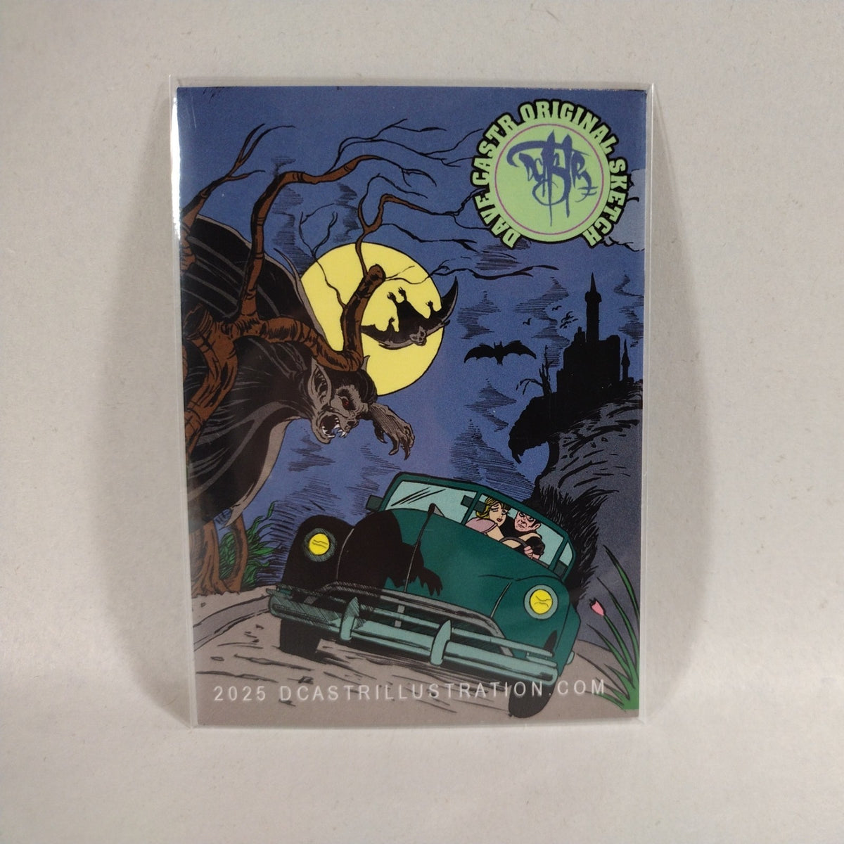 Dave Castr Crusin (2025) OAC Sketch Card W Original Marvel Punisher Art