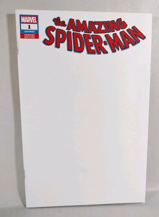 Amazing Spider-Man #1 (802) 2018 Marvel Blank Sketch Cover Variant Comics New NM