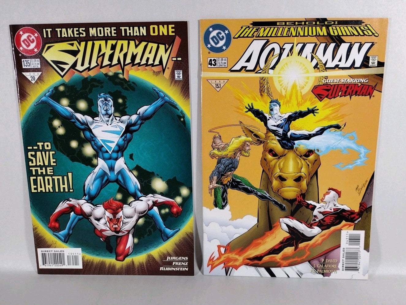 Superman: Behold! The Millennium Giants! #1-8 Complete Story + Tie-Ins Red Blue