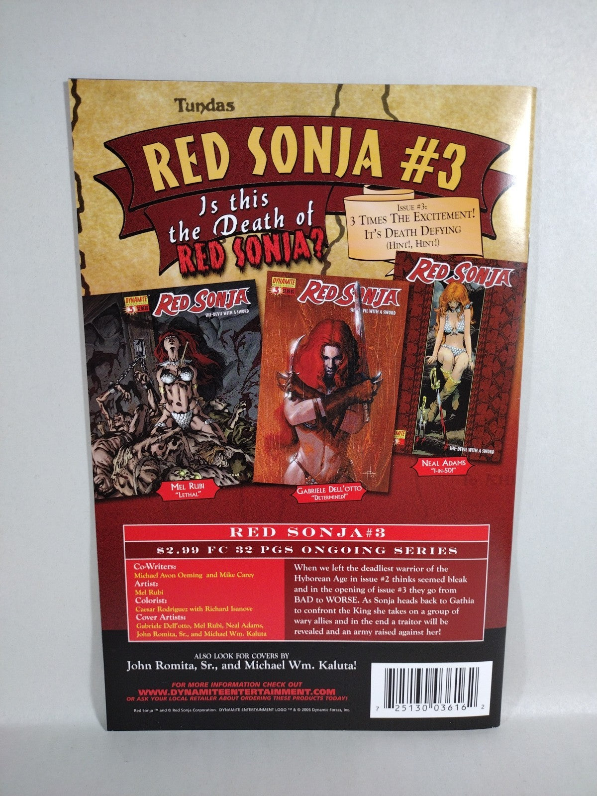 Red Sonja Doom Of The Gods (2008) Complete Dynamite Comic Lot + One More Day +