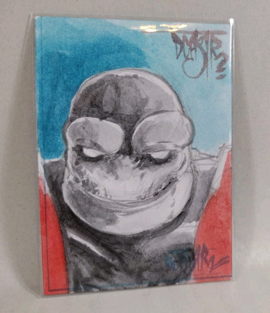 Dave Castr Crusin (2025) OAC Sketch Card W Original Badrock Watercolor Art 
