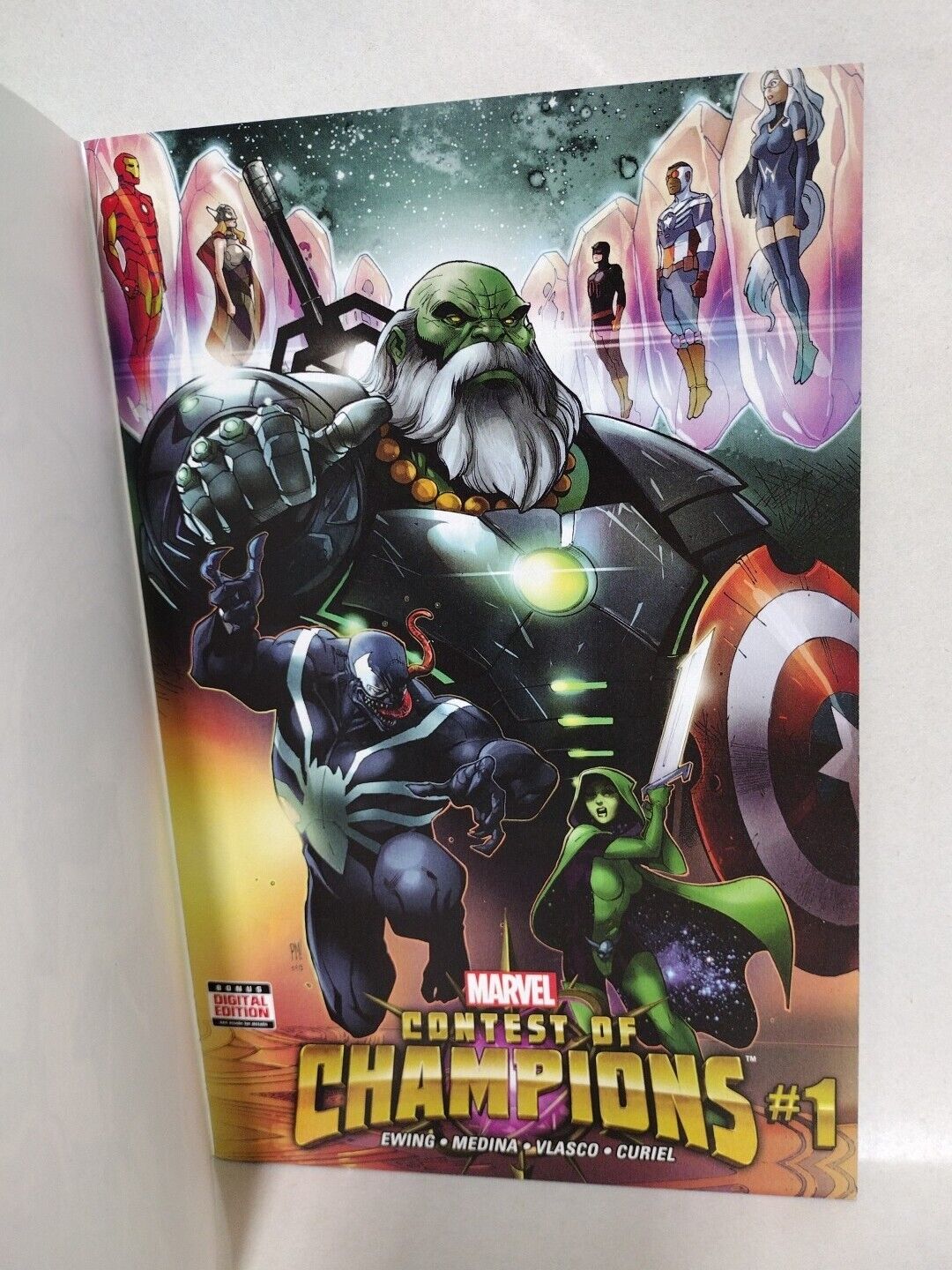 Contest Of Champions #1 (2015) Marvel Sketch Variant Comic W Original VENOM Art