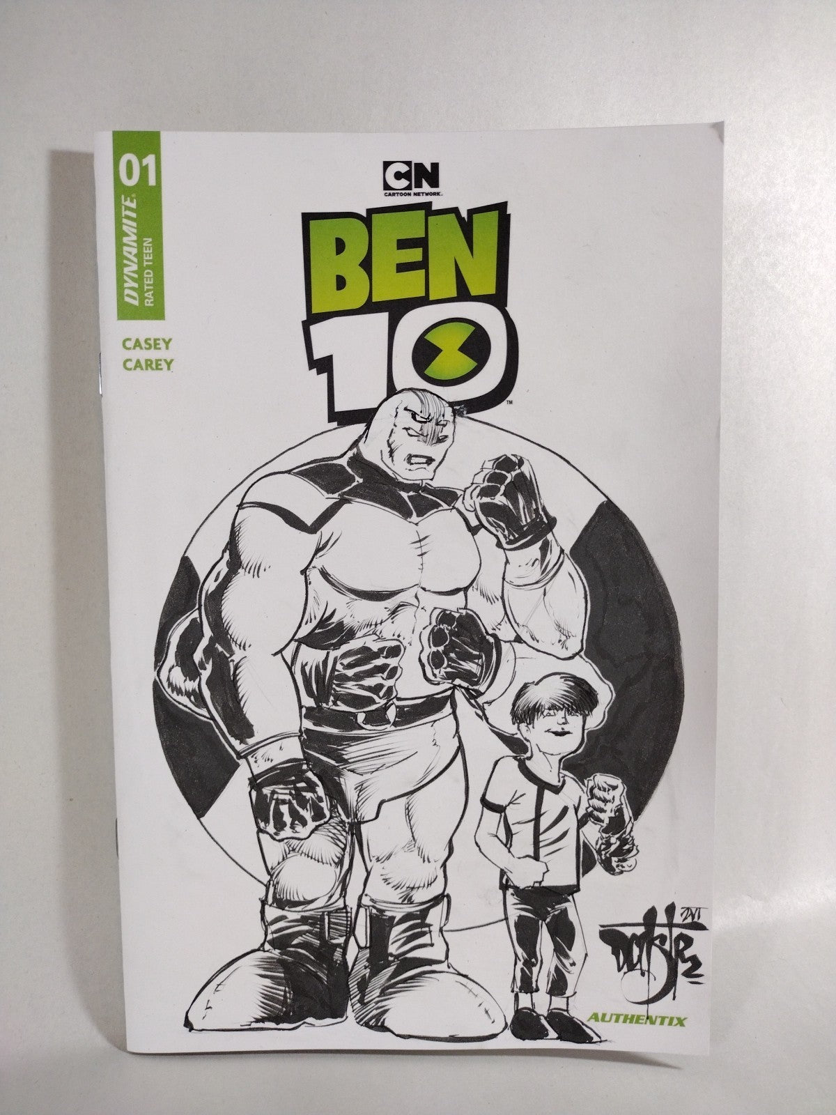 Ben 10 #1 (2026) Dynamite Comic Sketch Cover Variant W Original Dave Castr Art