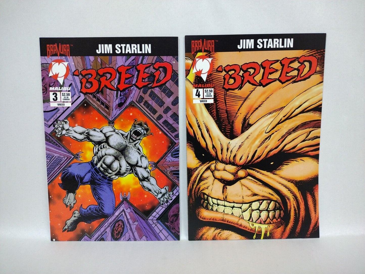 Breed Complete Malibu (Bravura) Jim Starlin Comic Set V1 #1-6 & V2 #1-6 V3 #1