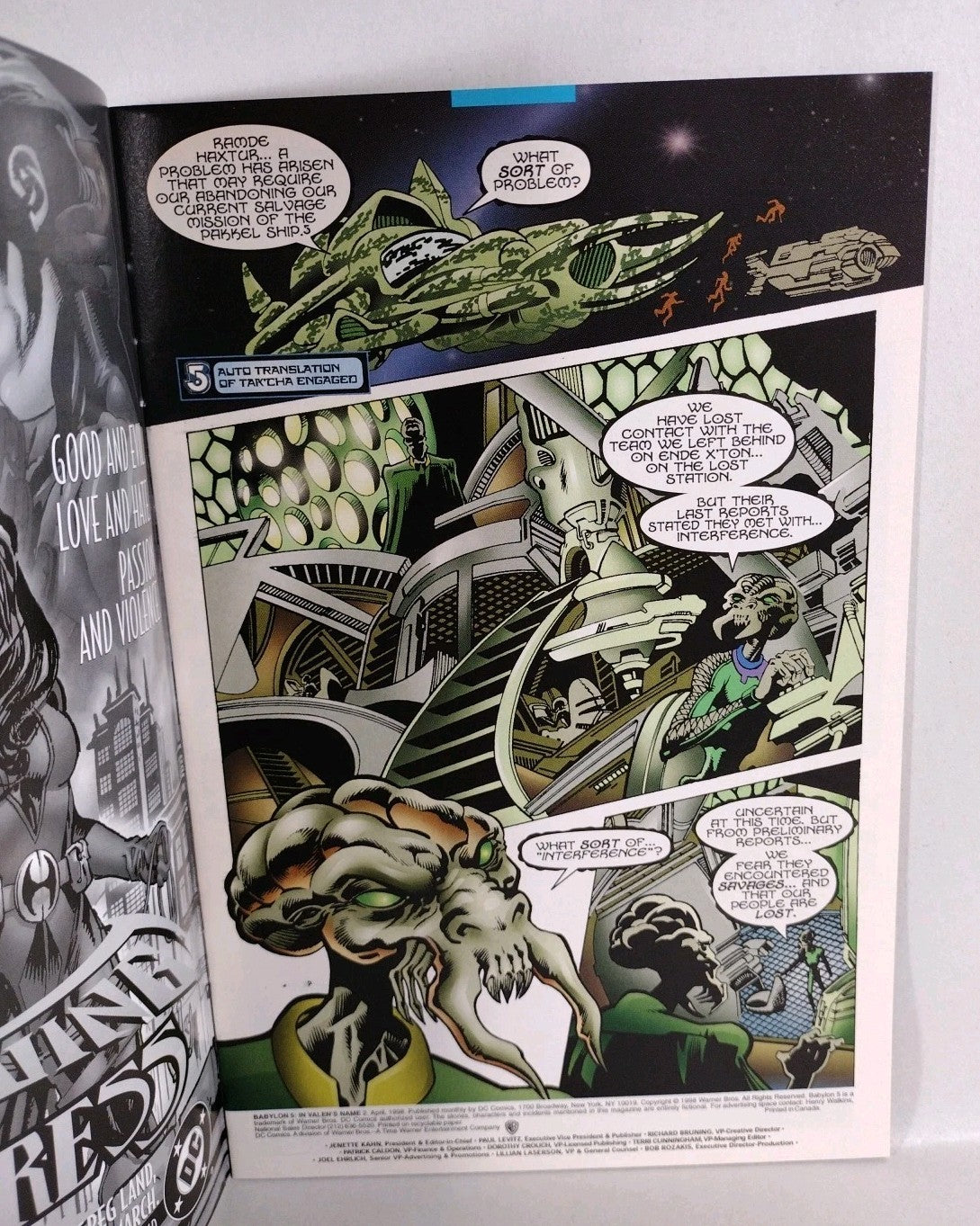 Babylon 5 In Valen's Name (1998) Complete DC Comic Lot Set #1 2 3 VF-NM