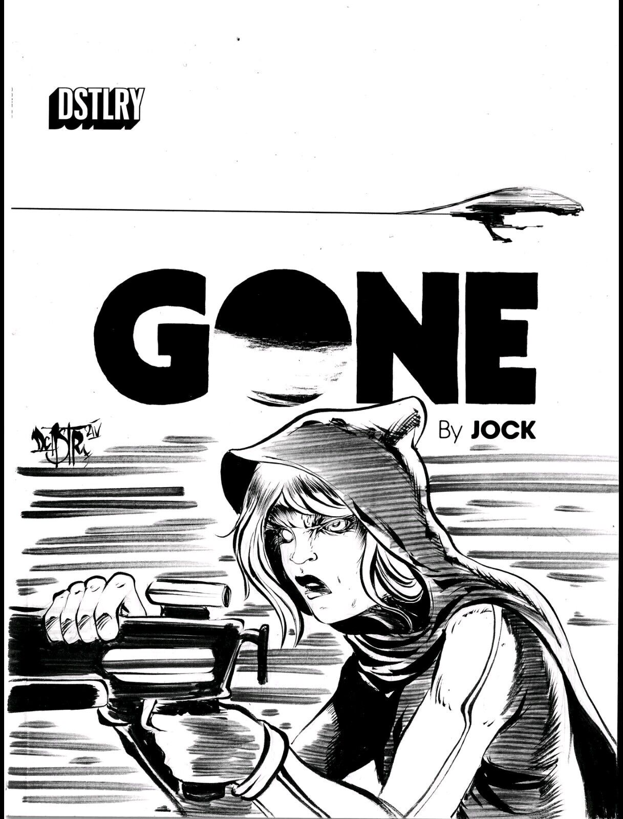 Gone 3 Dstlry 2024 Comic Magazine Sketch Cover Variant W Original Dave Castr Art