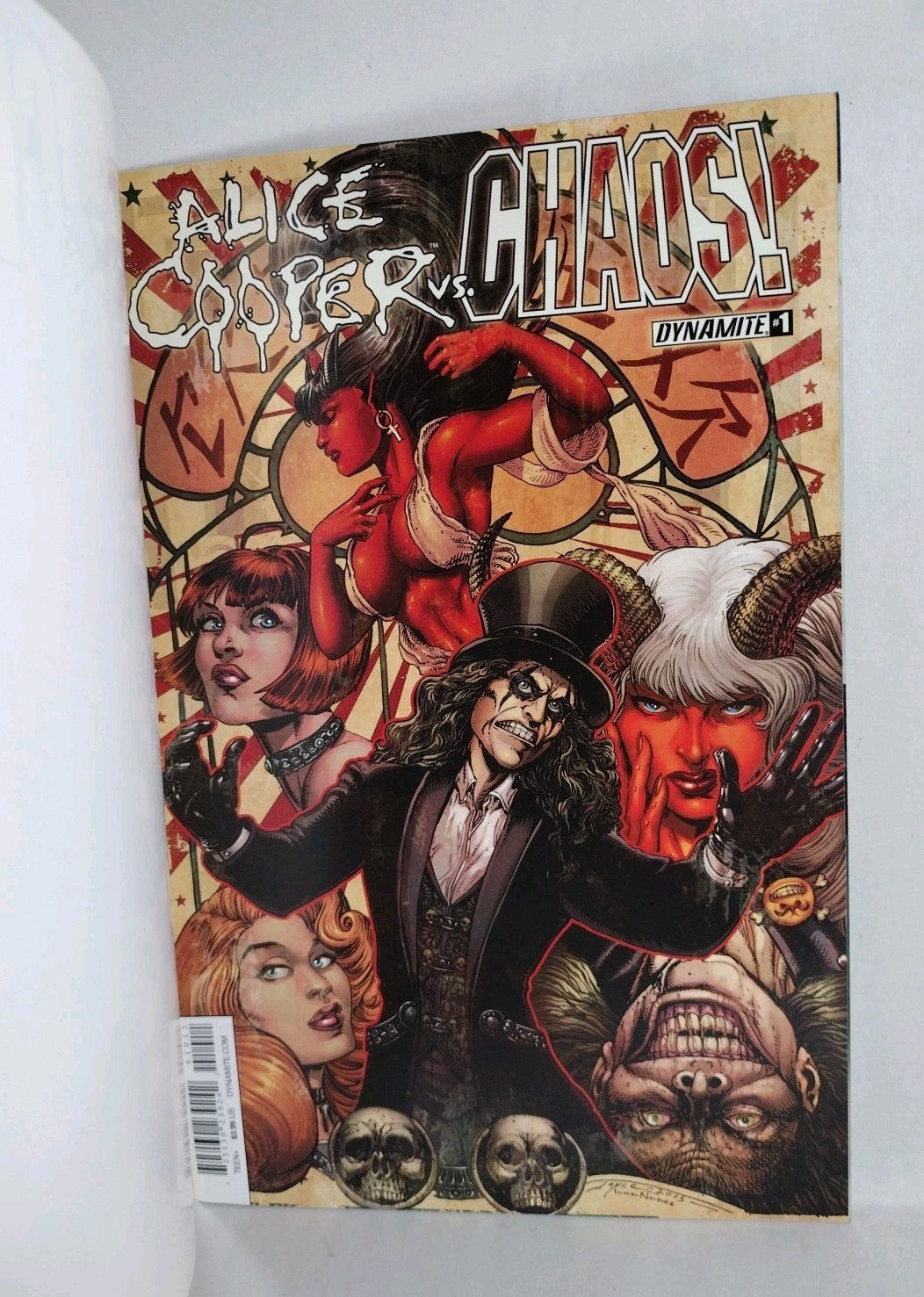 Alice Cooper vs Chaos! #1 (2015) Dynamite Blank Sketch Variant Cover Comic NM
