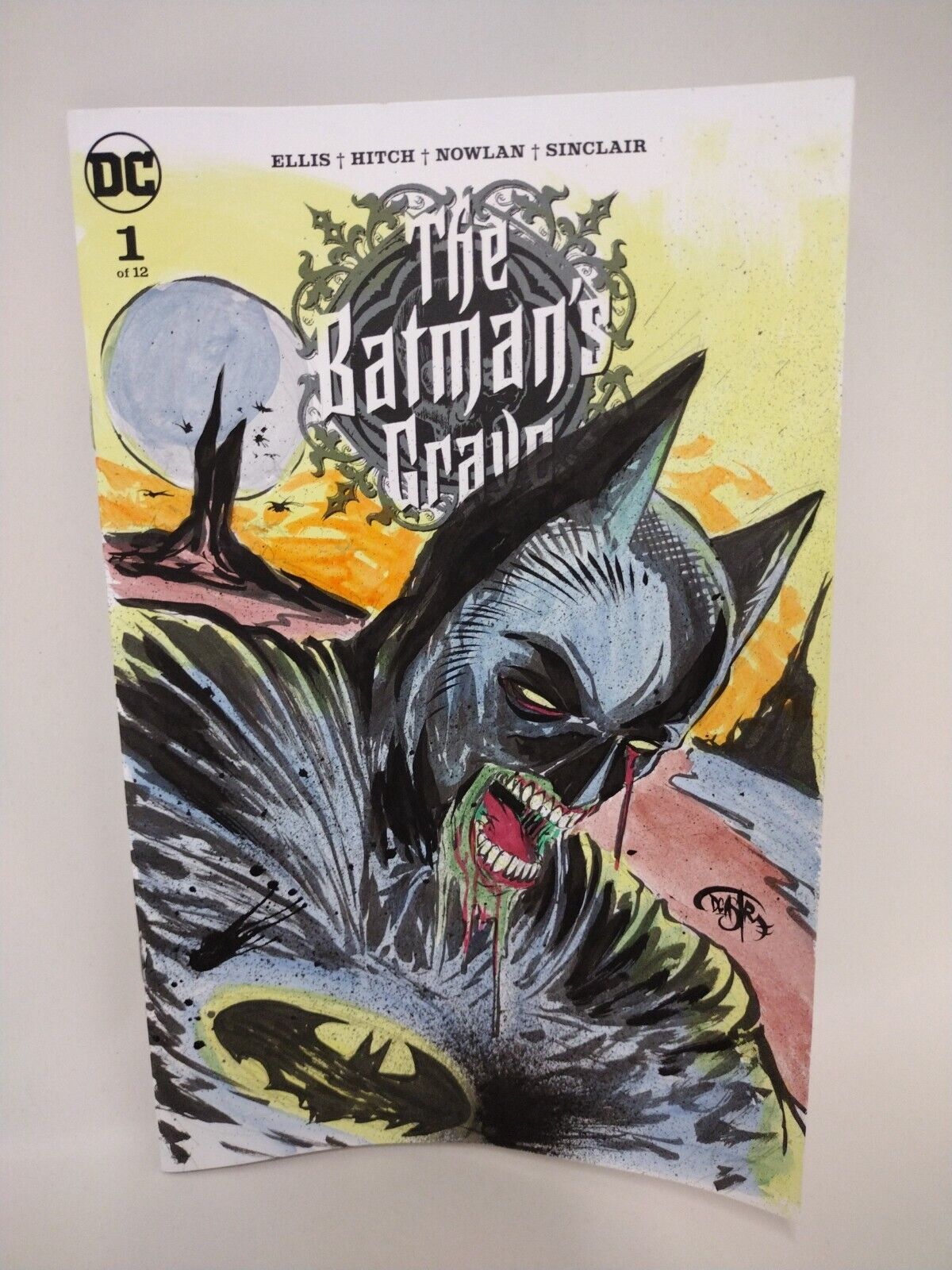 Batman's Grave #1 (2019) Blank Cover DC Comic W Original Dave Castr Zombie Art