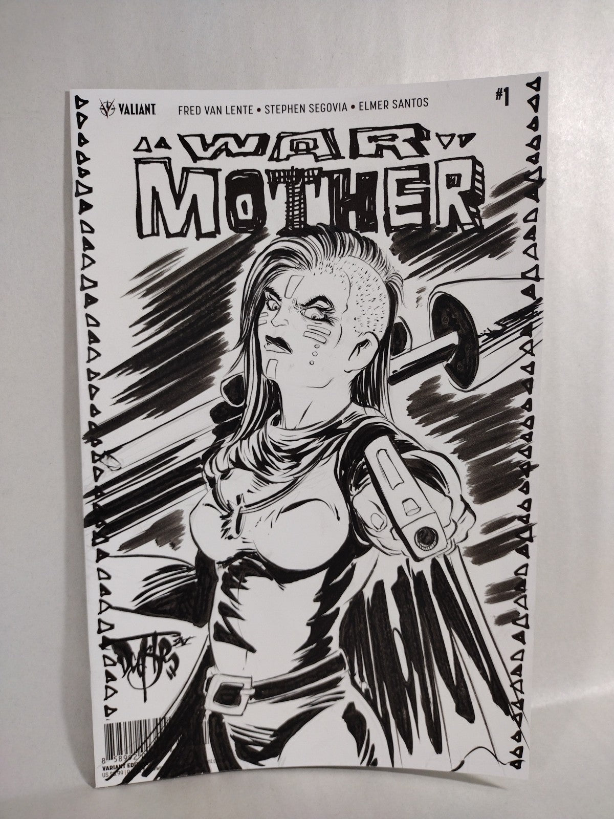 War Mother 1 (2017) Valiant Comic Sketch Cover Variant W Original Dave Castr Art