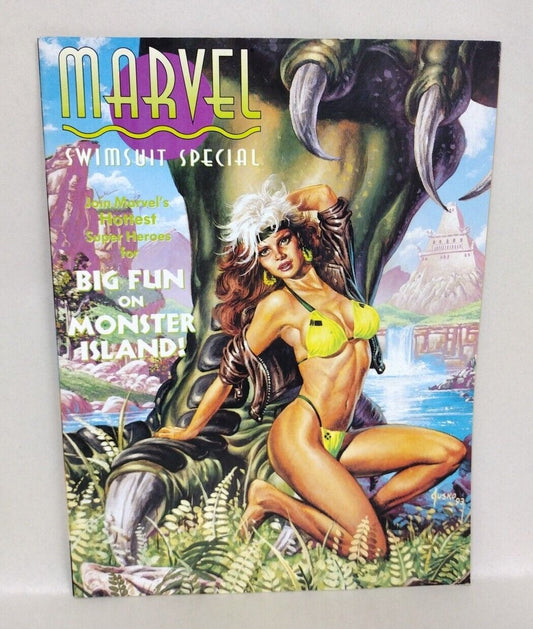 Marvel Swimsuit 1993 Special #2 Joe Jusko Rogue Cover X-Men Cable Direct Edition