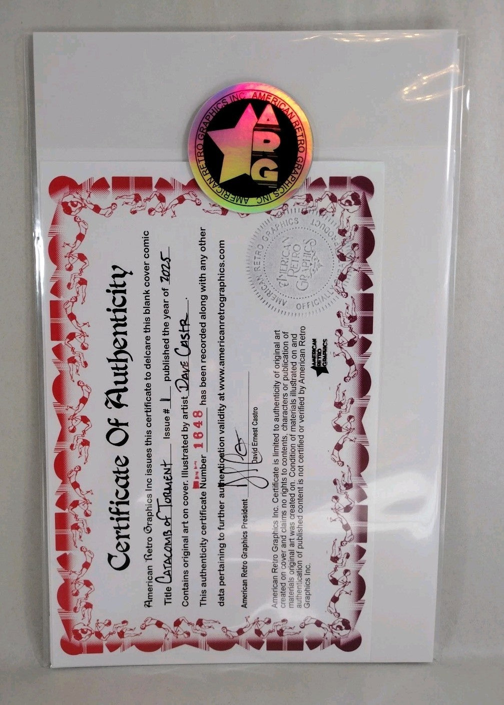 Catacomb Of Torment 1 (2025) Oni EC Comic Sketch Cover Var W Original DCastr Art