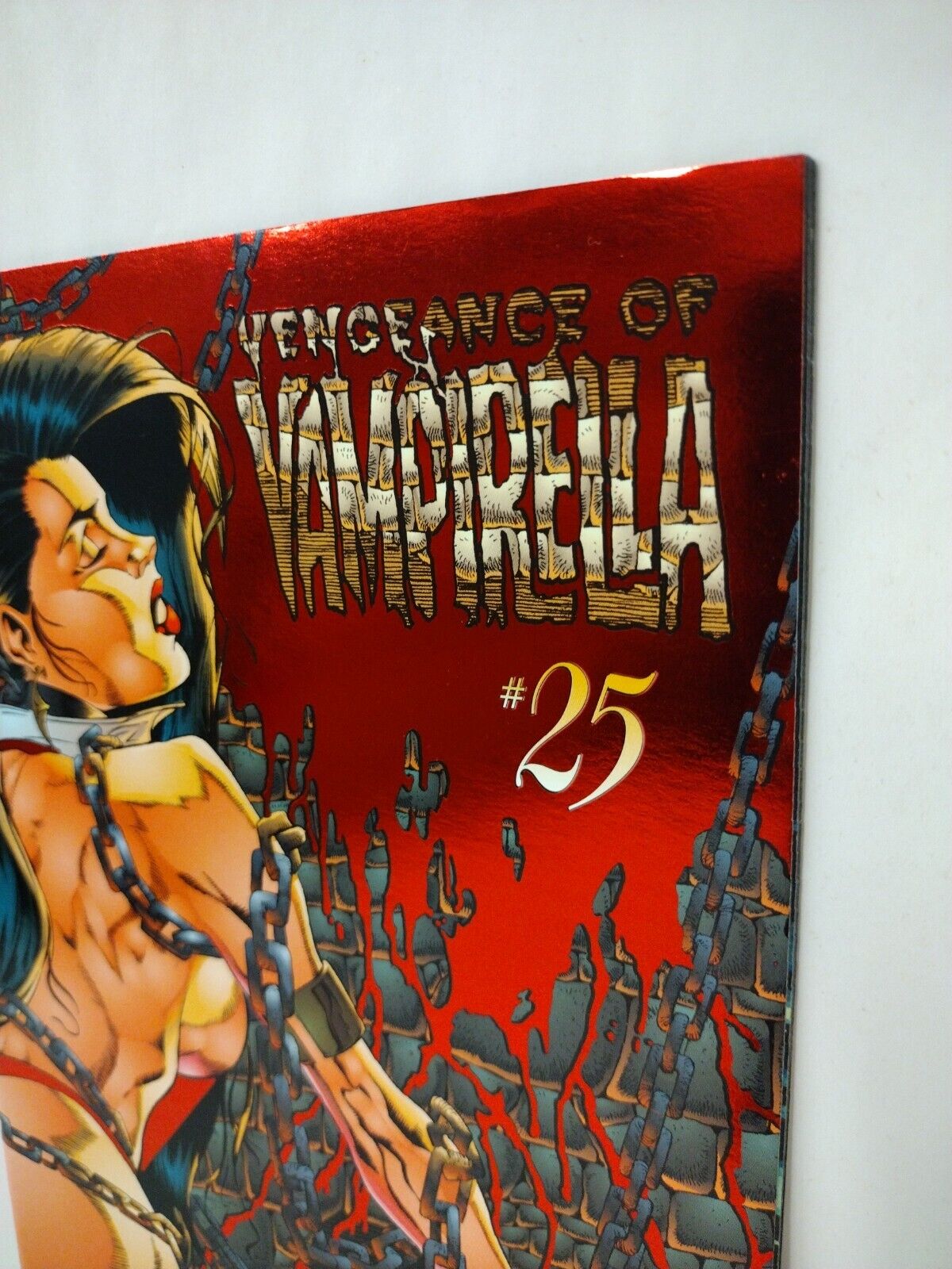 Vengeance of Vampirella #25 (1995) Red Foil Cover Harris Comic Last Issue VF/NM