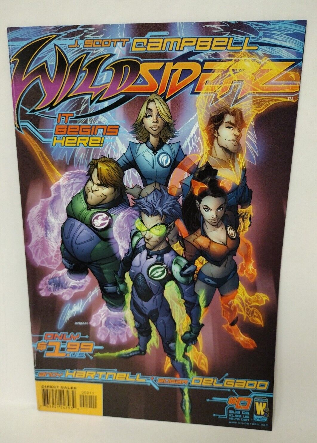 Wildsiderz #0 (2005) Wildstorm J Scott Campbell Comic 1st Appearance Cover A & B