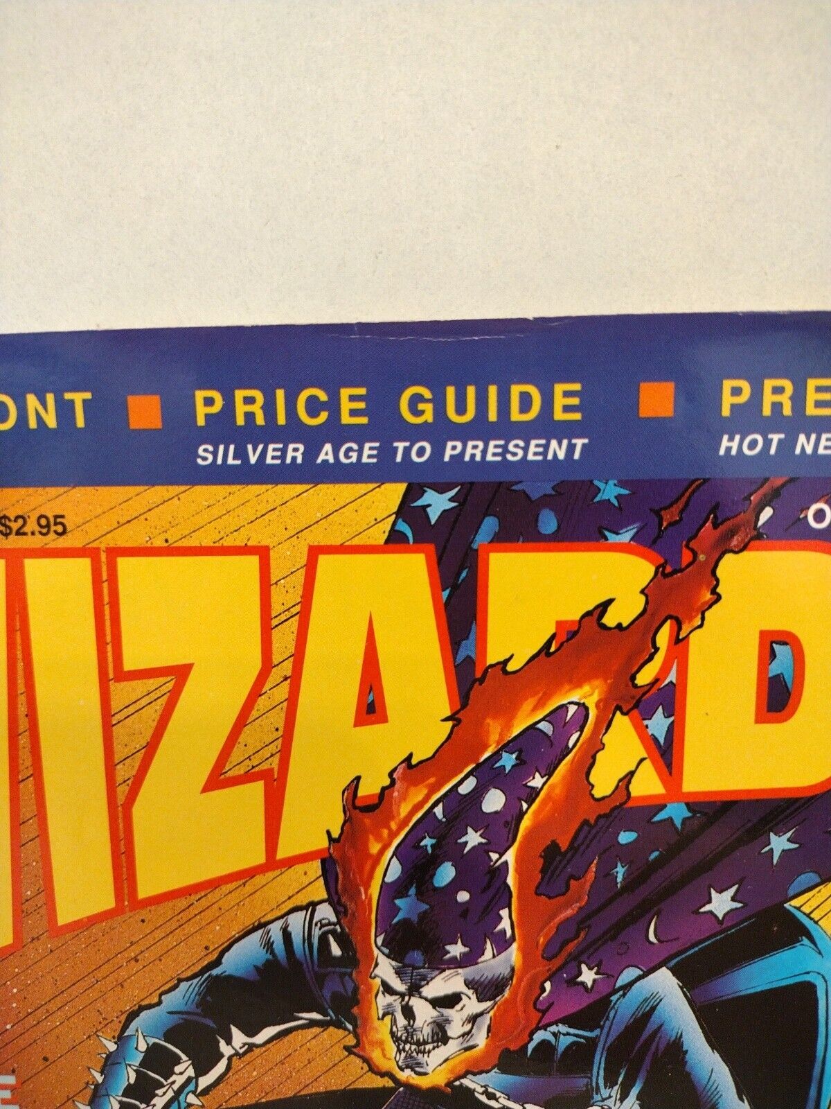 Wizard The Guide to Comics #2 (1991) Magazine  Ghost Rider Cover w Poster insert