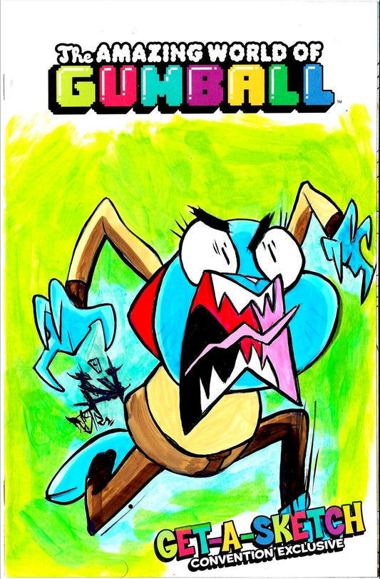 Amazing World Of Gumball #1 (2014) Sketch Cover Comic Variant W Original JAG Art