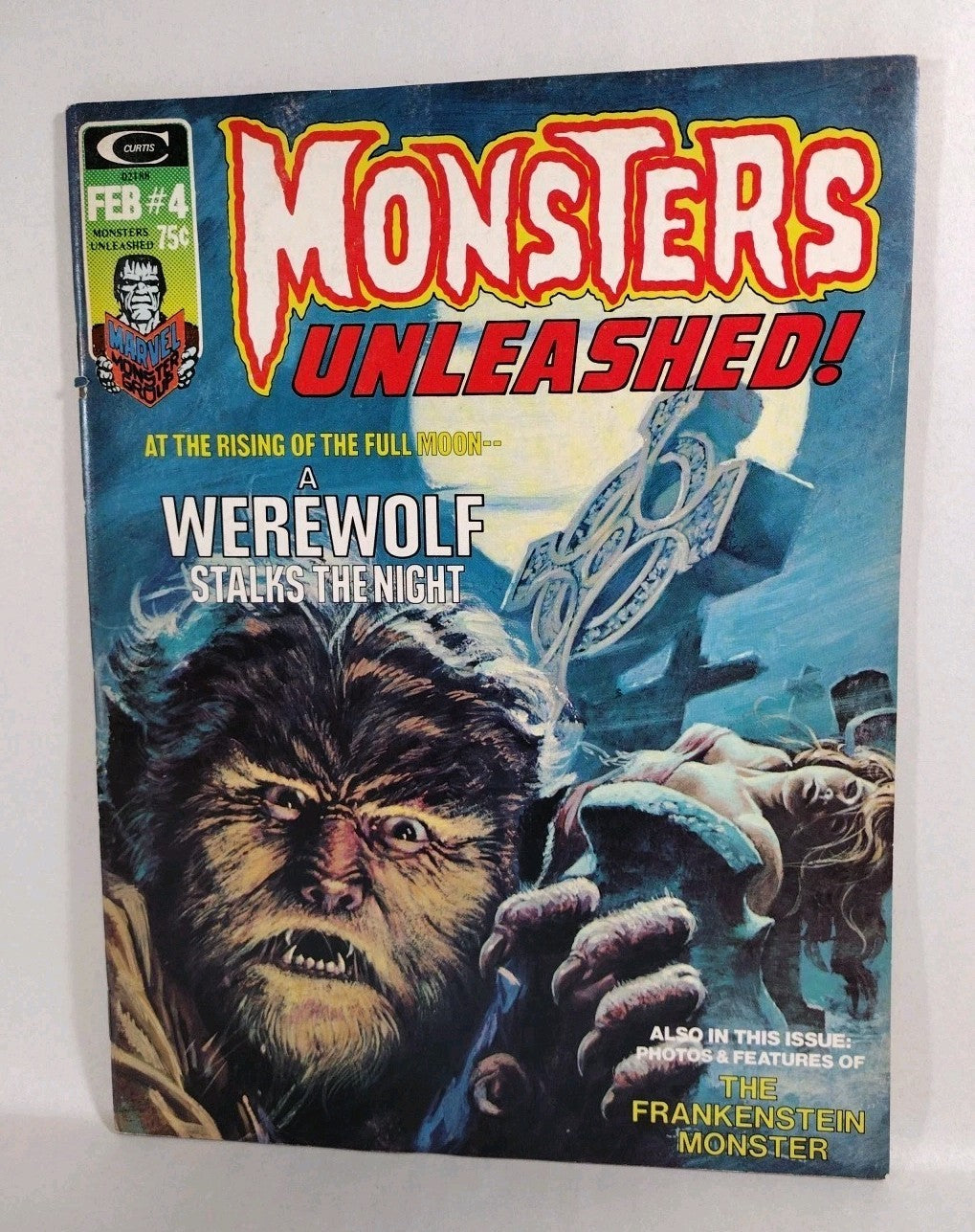 Monsters Unleashed Magazine #4 (Marvel/Curtis, Feb 1974) Fine+