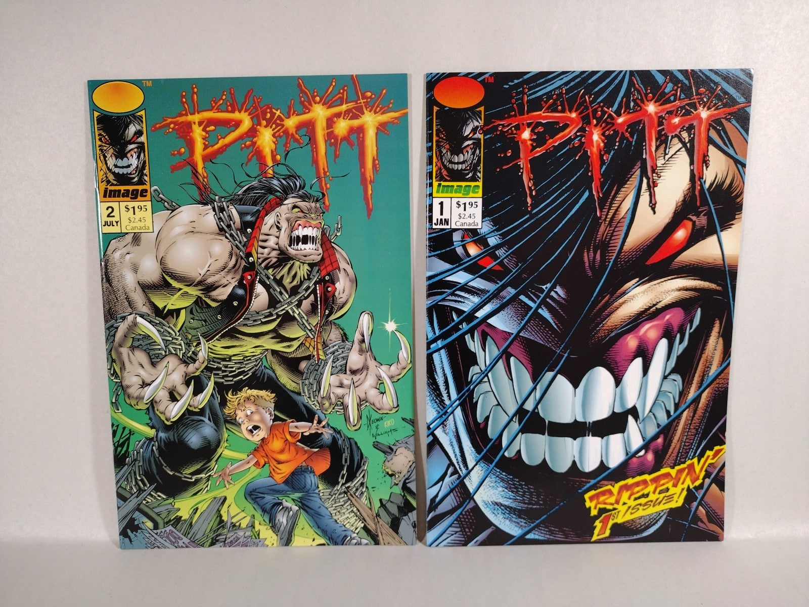 Pitt (1993) Image Comic Lot Set 1 2 3 4 5 6 7 8 9 10 Dale Keown Full Bleed VF-NM