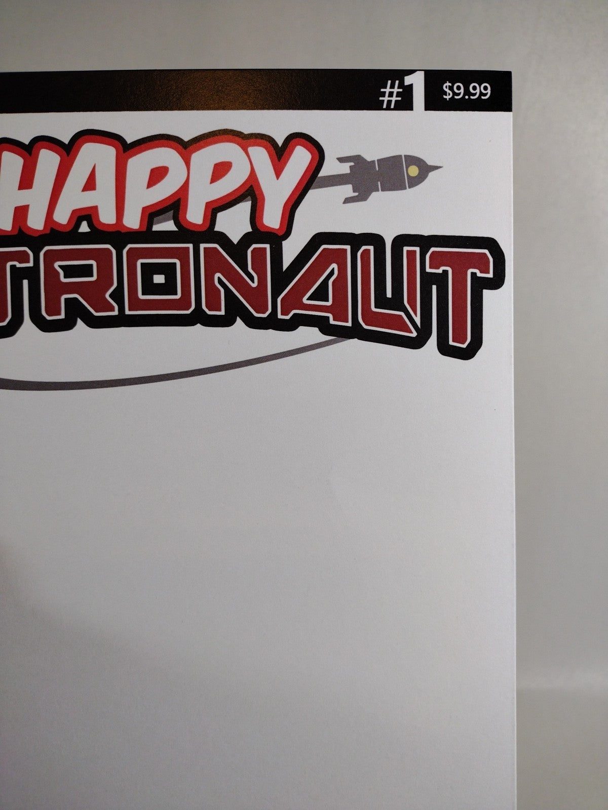 Happy Astronaut #1 (2023) Keenspot Cover D Blank Sketch Variant Comic New NM