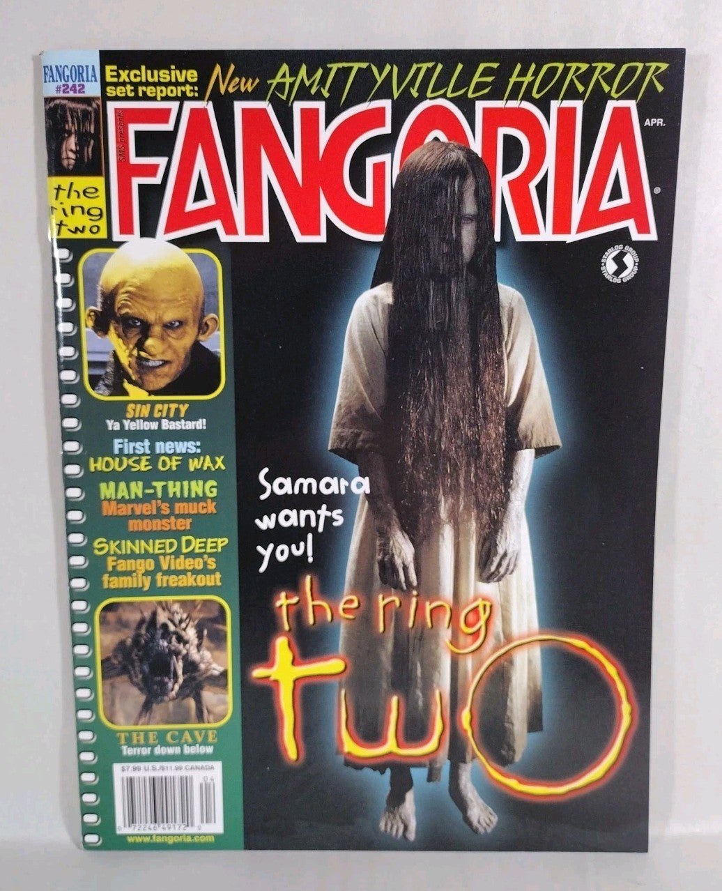 FANGORIA Magazine #242 (2005) Ring 2 Cave Man-Thing Sin City Skinned Deep NM