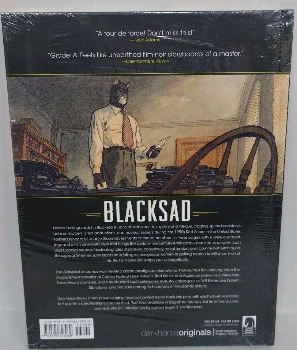 Blacksad Diaz Canales, Juan Hardcover New Sealed Dark Horse 