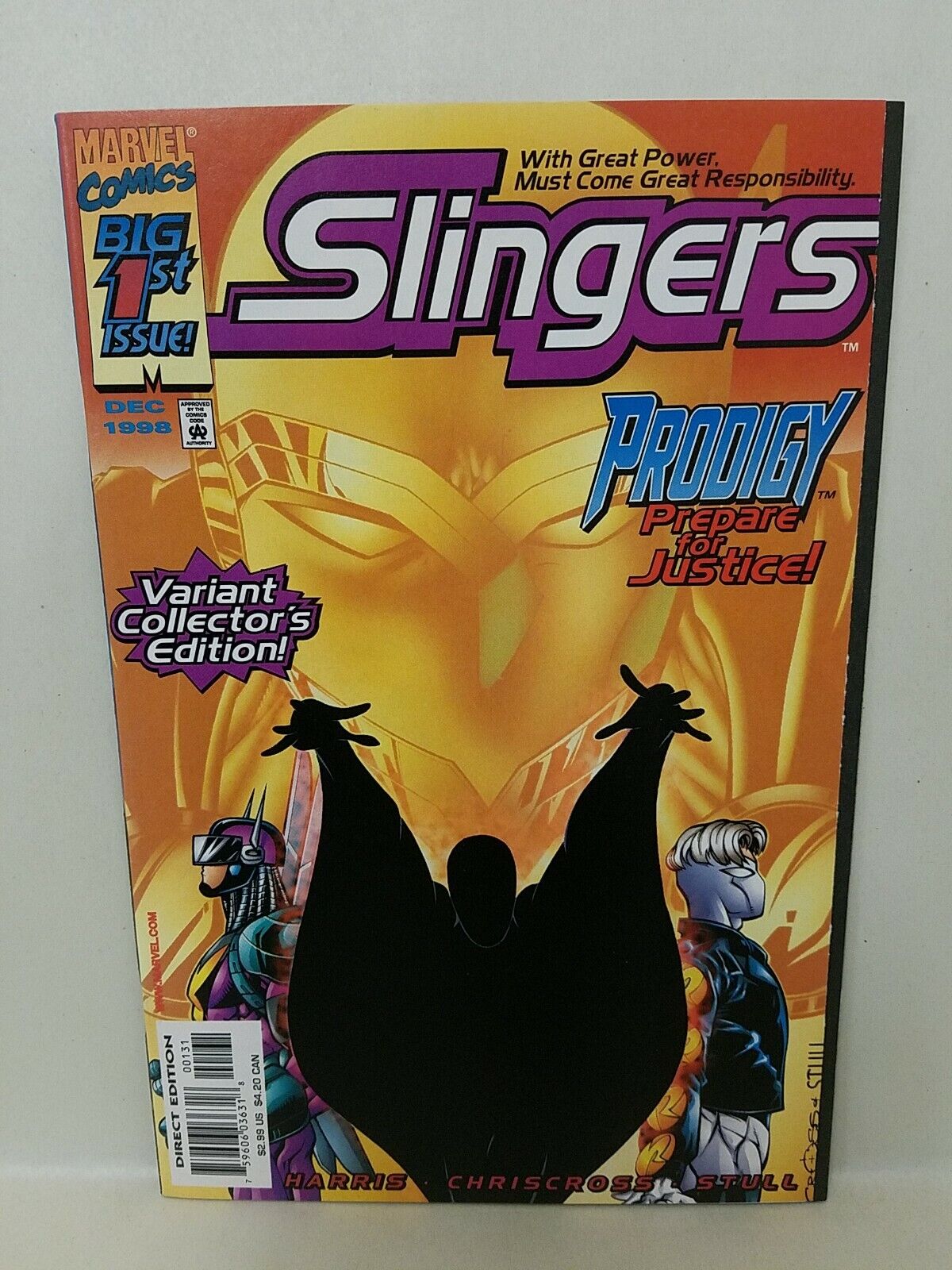 Slingers #1 (1998) Marvel Comic Prodigy Variant Cover NM