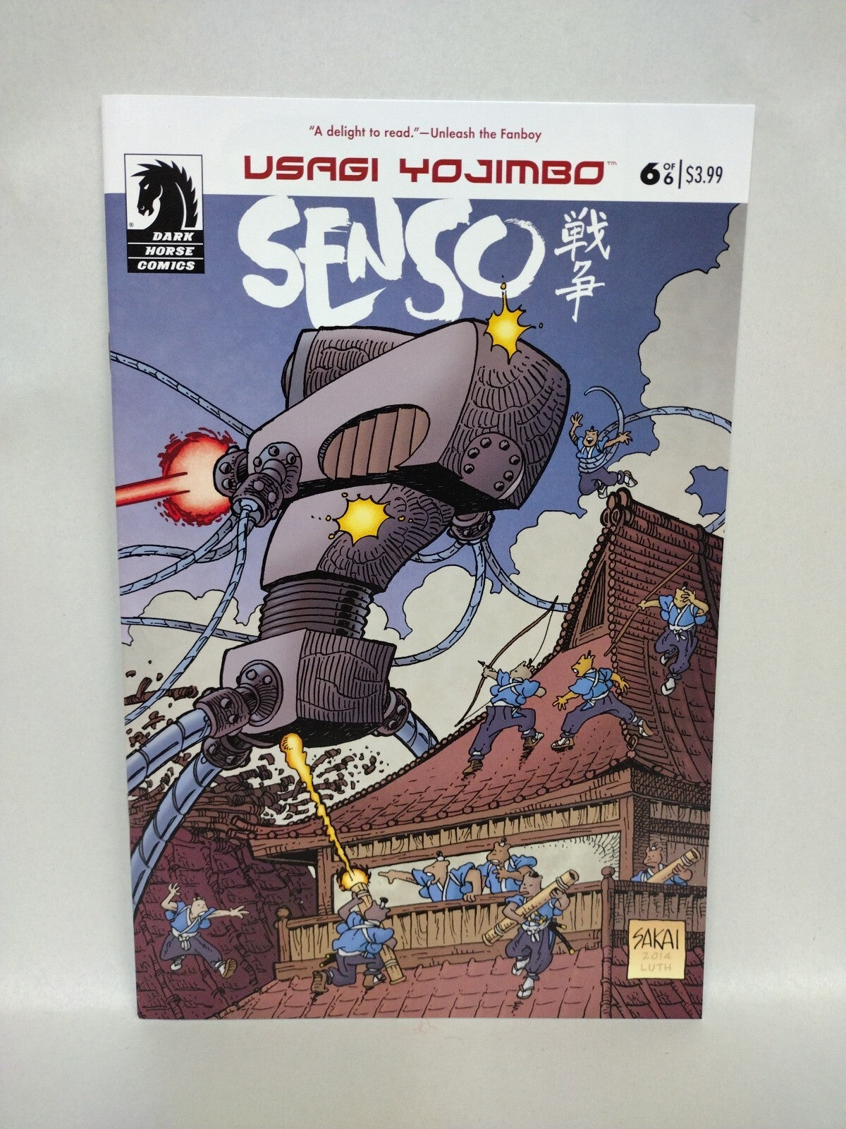 Usagi Yojimbo Senso (2014) Dark Horse Stan Sakai Comic Lot Set #1 2 4 6 VF-NM