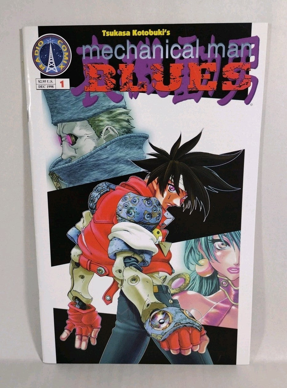 Mechanical Man Blues (1998) Complete Radio Comix Lot Set #1 2 3 Tsukasa Kotobuki