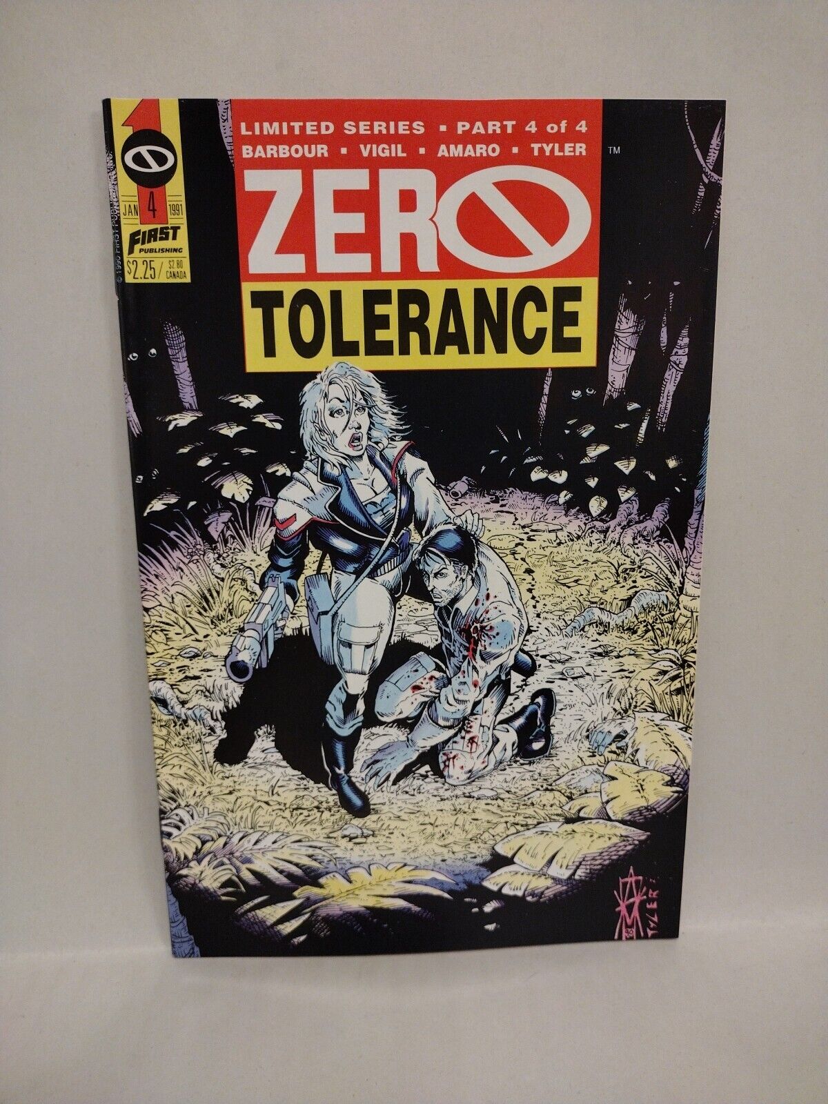 Zero Tolerance 1990 Complete First Comic Series 1 2 3 4 Tim Vigil David Barbour