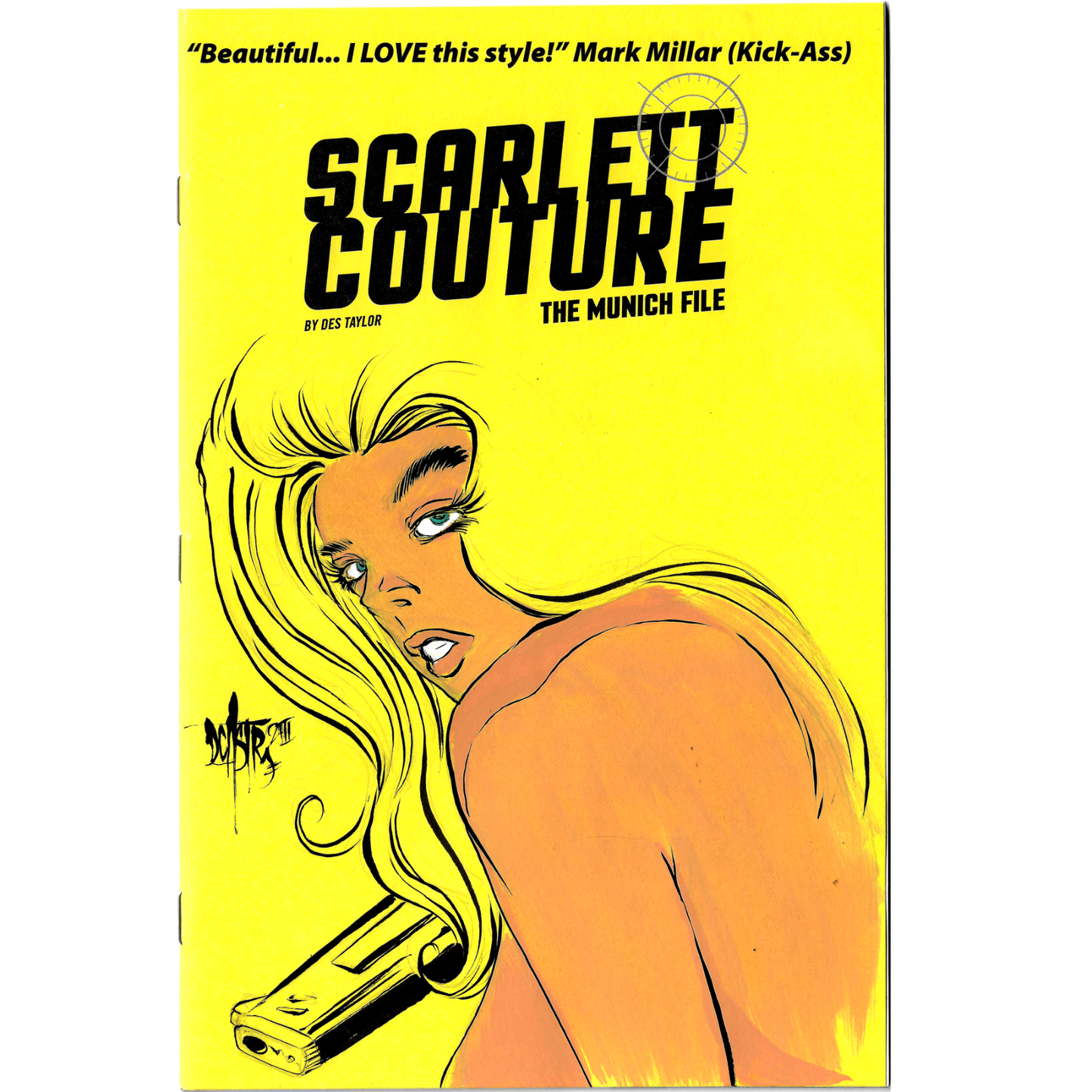 SCARLETT COUTURE THE MUNICH FILE 1 Blank Variant Cover W Original Art Dave Castr