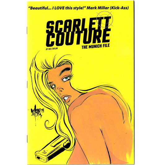 SCARLETT COUTURE THE MUNICH FILE 1 Blank Variant Cover W Original Art Dave Castr