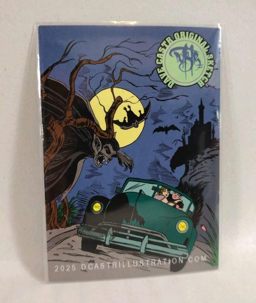Dave Castr Crusin (2025) OAC Sketch Card W Original Solarman Art 