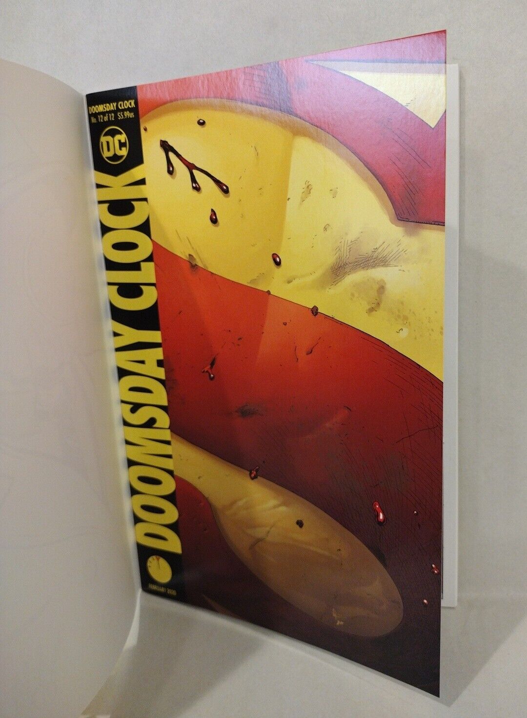 Doomsday Clock #12 (2020) DC Blank Cover Variant W Original Rorschach Art ARG