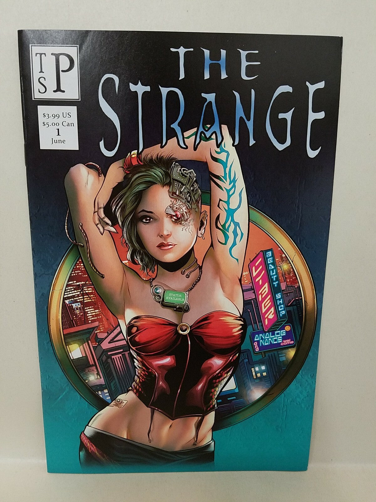 The Strange (2014) Top Secret Press Cyber Punk Comic Lot Set # 1 2 W Promo Cards