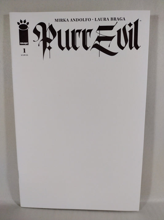 PURR EVIL #1 (2023) Image Comics Blank Sketch Variant Cover Mirka Andolfo NM