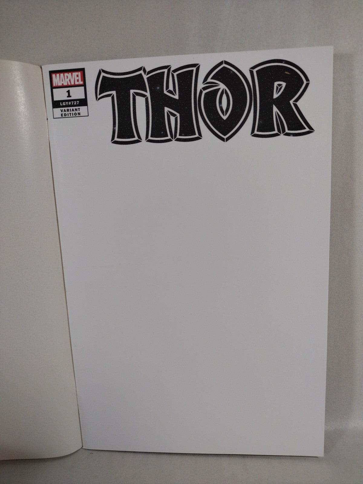 Thor #1 (2020) Marvel LGY 727 Blank Sketch Variant Cover NM
