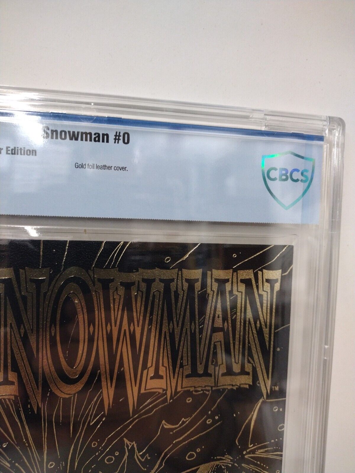 Snowman 0 (1997) Matt Martin Avatar Leather Gold Edition Comic CBCS 9.8 NM