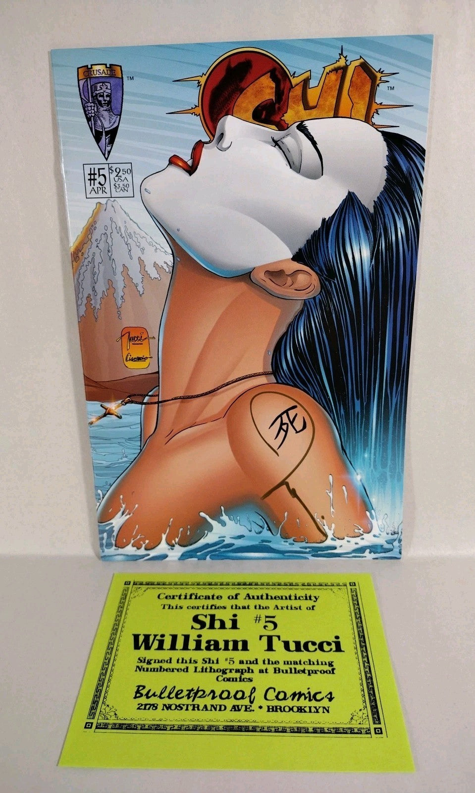 Shi Way Of The Warrior 1995 Crusade Comic Signed Lot 1 2 3 4 5 6 7 Set W Prints