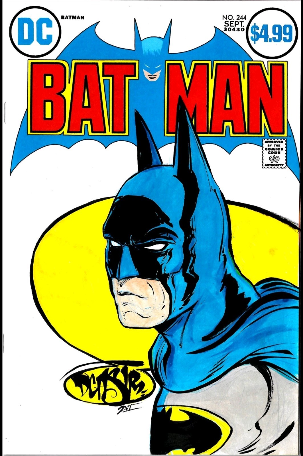 Batman #244 (2026) Facsimile DC Comic Sketch Cover Variant W Original DCastr Art