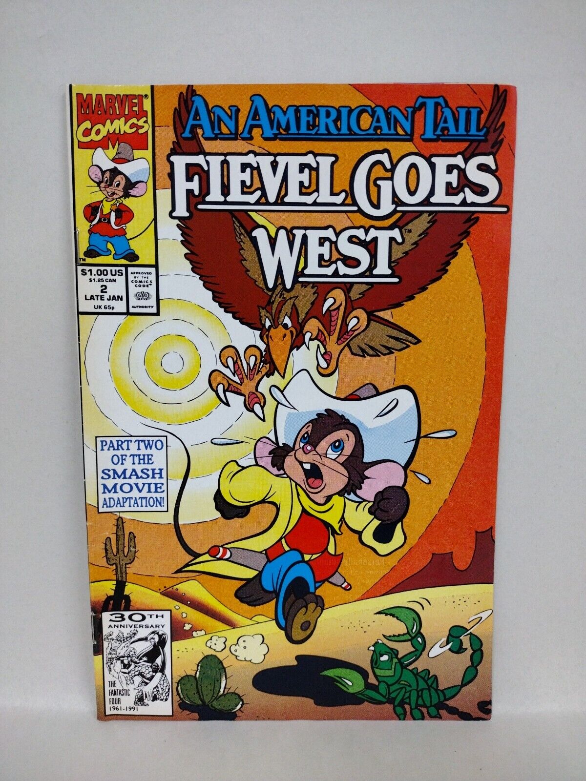 An American Tail Fievel Goes West (1992) Complete Marvel Comic Set #1 2 3 VF