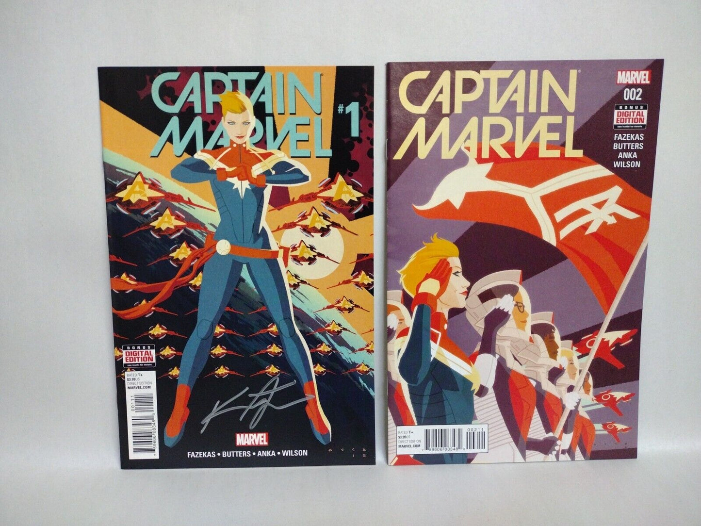 Captain Marvel (2016) Comic Set #1 2 3 4 5 6 7 8 9 10 Fazekas Butters Anka NM